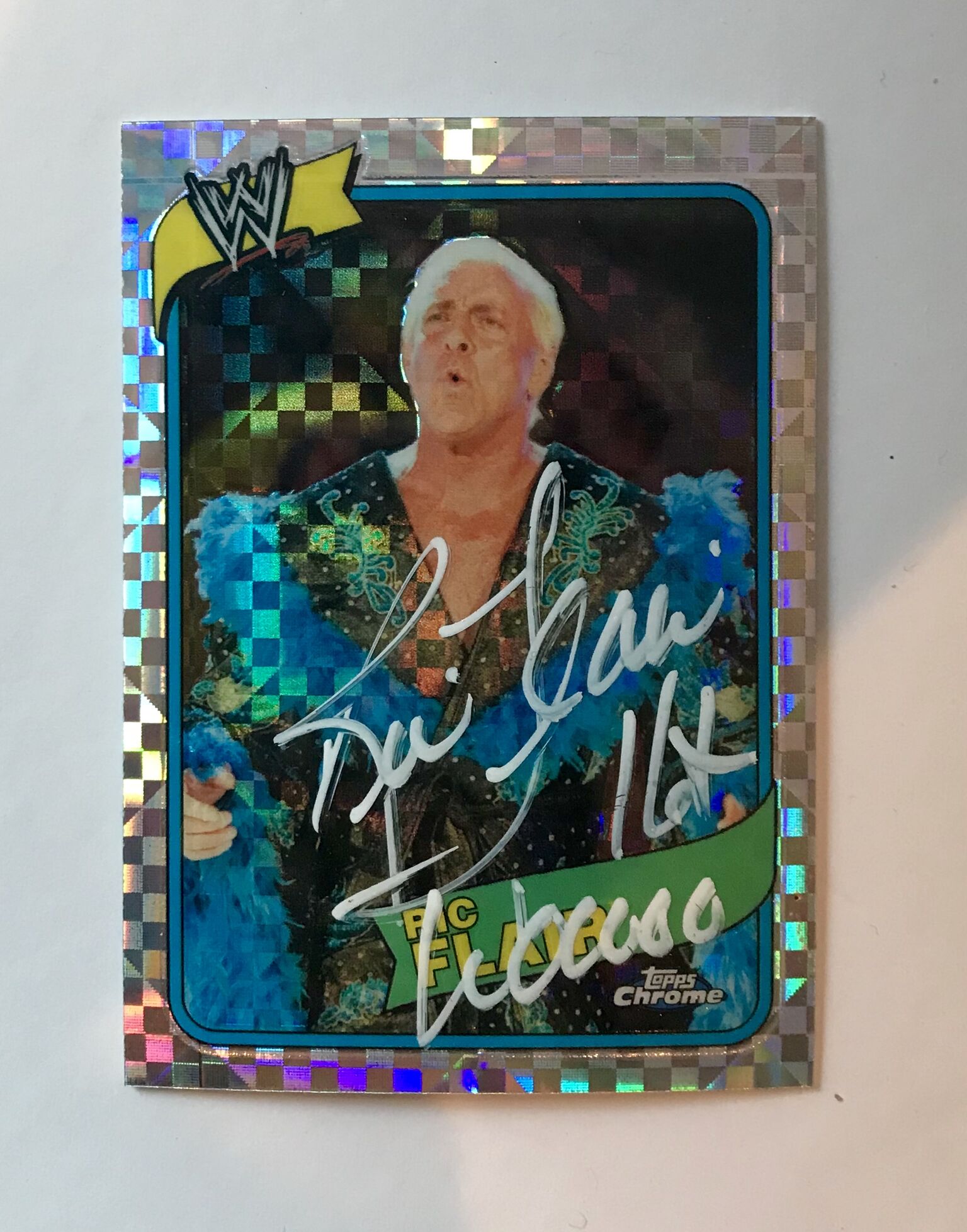 Ric Flair Stylin & Profilin Hologram Cars Signed Topps Heritage – Ric ...
